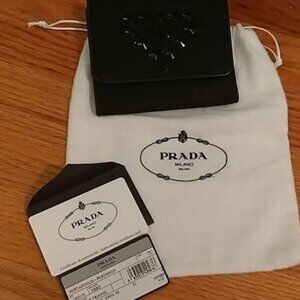 VINTAGE PRADA Triangl Tri Fold Wallet